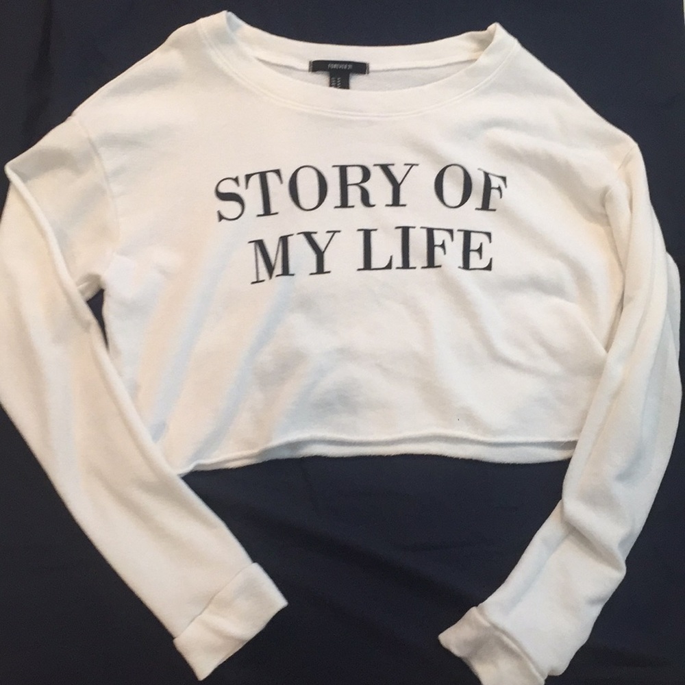 Forever 21 long sleeve crop top